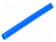 Heat shrink sleeve; thin walled,glued; 3: 1; 6mm; L: 1000mm; blue RADPOL