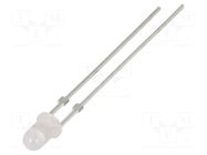 LED; blue; 3mm; 500÷750mcd; 40°; Front: convex; 2.9÷3.4VDC; -30÷85°C OPTOSUPPLY
