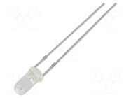 LED; blue; 3mm; 500÷750mcd; 50°; Front: flat; 2.9÷3.4VDC; -30÷85°C OPTOSUPPLY