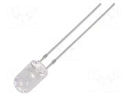 LED; bluish green; 5mm; 25000÷30000mcd; 15°; Front: convex OPTOSUPPLY