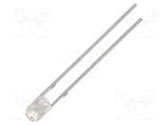 LED; green; 3mm; 5800÷7000mcd; 60°; Front: convex; 2.9÷3.4VDC OPTOSUPPLY