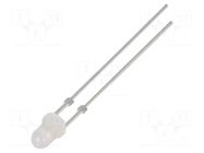 LED; orange; 3mm; 1120÷1560mcd; 40°; Front: convex; 2.1÷2.6VDC OPTOSUPPLY