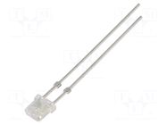 LED; orange; rectangular; 4.7x2mm; 750÷1000mcd; 115°; Front: flat OPTOSUPPLY