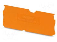End piece; L: 29mm; W: 0.8mm; H: 72mm; Body: orange PHOENIX CONTACT