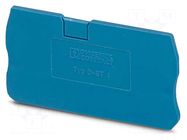 End piece; L: 29mm; W: 2.2mm; H: 55.9mm; Body: blue PHOENIX CONTACT