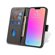 Magnet Case for Google Pixel 7 Pro Cover with Flip Wallet Stand Black, Hurtel