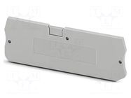 End piece; L: 24.3mm; W: 2.2mm; H: 72.2mm; Body: grey PHOENIX CONTACT