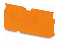 End piece; L: 29mm; W: 0.8mm; H: 60.5mm; Body: orange PHOENIX CONTACT
