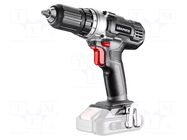 Drill/driver; battery; drilling,screwdriving; 18VDC; 55Nm; 2÷13mm GRAPHITE