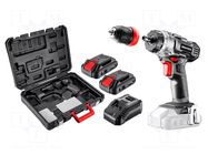 Drill/driver; battery; drilling,screwdriving; 18VDC; 44Nm GRAPHITE