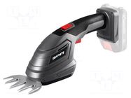 Hedge trimmers; battery; garden; 18VDC; mini; Kit: tip x3; Energy+ GRAPHITE