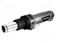 Tool: electric hot shrink gun; 2kW; 230VAC; 300l/min,500l/min GRAPHITE