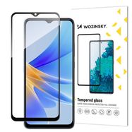 Wozinsky Full Glue Tempered Glass Tempered Glass For Oppo A17 9H Full Screen Cover With Black Frame, Wozinsky