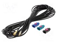 Cable; 9m; Fakra female,SMB female; Car brand: universal MTA