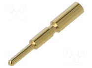 Contact; male; 1.5mm; M17; gold-plated; 0.25÷0.5mm2; crimped HARTING