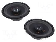 Car loudspeakers; two-way; 165mm; 100W; 70÷16000Hz; 4Ω; 92dB; 2pcs. MTA