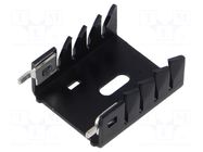 Heatsink: extruded; black; L: 30mm; W: 25.4mm; H: 12.7mm; aluminium STONECOLD