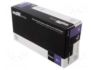 Protective gloves; Size: XL; black; nitryl; 100pcs. PLAST