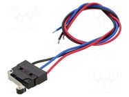 Microswitch SNAP ACTION; 2A/250VAC; 2A/30VDC; SPDT; ON-(ON); IP67 OMRON Electronic Components