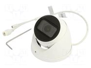 Camera: CCTV IP; twistable; 4Mpx; Dim: Ø122x108.3mm; IP67; 12VDC DAHUA