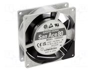 Fan: AC; axial; 80x80x25mm; 37.8m3/h; 30dBA; ball; 2650rpm; 200VAC SANYO DENKI