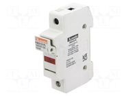 Fuse base; 10x38mm; for DIN rail mounting; 32A; Poles: 1; 1kVDC LOVATO ELECTRIC