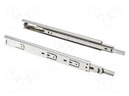 Ball guide; zinc plated steel; L: 350mm; 15kg; H: 30mm GTV Poland