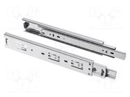 Ball guide; zinc plated steel; L: 400mm; 35kg; H: 45mm GTV Poland