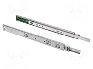 Ball guide; zinc plated steel; L: 500mm; 25kg; silent closing GTV Poland