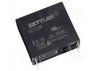 Relay: electromagnetic; DPST-NO; Ucoil: 5VDC; 12A; 12A/277VAC; PCB ZETTLER
