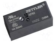 Relay: electromagnetic; SPST-NO; Ucoil: 5VDC; 16A; 16A/250VAC; PCB ZETTLER