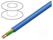 Wire: control cable; chainflex® CF98.PLUS; 3x0.25mm2; blue; Cu IGUS