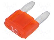 Fuse: fuse; 10A; 12VDC; automotive; 10.9mm; SMART GLOW; MINI LITTELFUSE