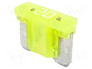 Fuse: fuse; 20A; 58VDC; automotive; 10.9mm; MINI; 10.9x3.8x8.73mm ELED
