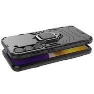 Ring Armor case for Samsung Galaxy S23 armored cover magnetic holder ring black, Hurtel