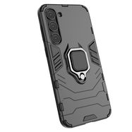 Ring Armor case for Samsung Galaxy S23+ armored cover magnetic holder ring black, Hurtel