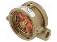 Module: signaller; Control.param: fluid flow; max.100°C; brass GEMS SENSORS