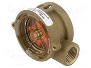 Module: signaller; Control.param: fluid flow; max.100°C; brass GEMS SENSORS