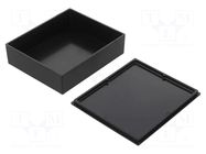 Enclosure: designed for potting; X: 70mm; Y: 83.6mm; Z: 23.2mm; ABS MASZCZYK