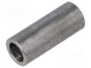 Spacer sleeve; 30mm; cylindrical; stainless steel; Out.diam: 12mm DREMEC
