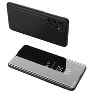 Clear View Case cover for Samsung Galaxy S23 Ultra cover with a flap black, Hurtel