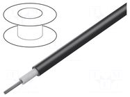 Wire; FlexiPlast-HV; 1x0.5mm2; stranded; Cu; TPE; double; black; 5kV STÄUBLI