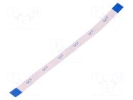 FFC tape; Cores: 10; Tape ph: 0.5mm; L: 101mm; 500mA; 60V GCT