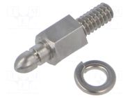 Locking: push-pull; UNC 4-40; Accessories: fixation screw HARTING