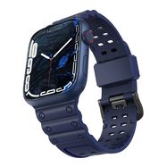 Strap Triple Protection for Apple Watch 38 / 40 / 41 mm band bracelet - navy blue, Hurtel