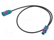 Cable; 500mm; Fakra male,Fakra female; straight MTA