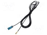 Cable; 5m; Fakra female,SMB female; Car brand: universal MTA