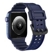 Strap Triple Protection Apple Watch Ultra, SE, 9, 8, 7, 6, 5, 4, 3, 2, 1 (49, 45, 44, 42 mm) band bracelet navy blue, Hurtel