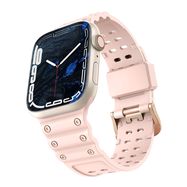 Strap Triple Protection Apple Watch Ultra, SE, 9, 8, 7, 6, 5, 4, 3, 2, 1 (49, 45, 44, 42 mm) band bracelet pink, Hurtel
