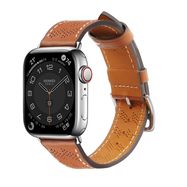 Strap Leather for Apple Watch 38 / 40 / 41 mm band bracelet - brown, Hurtel